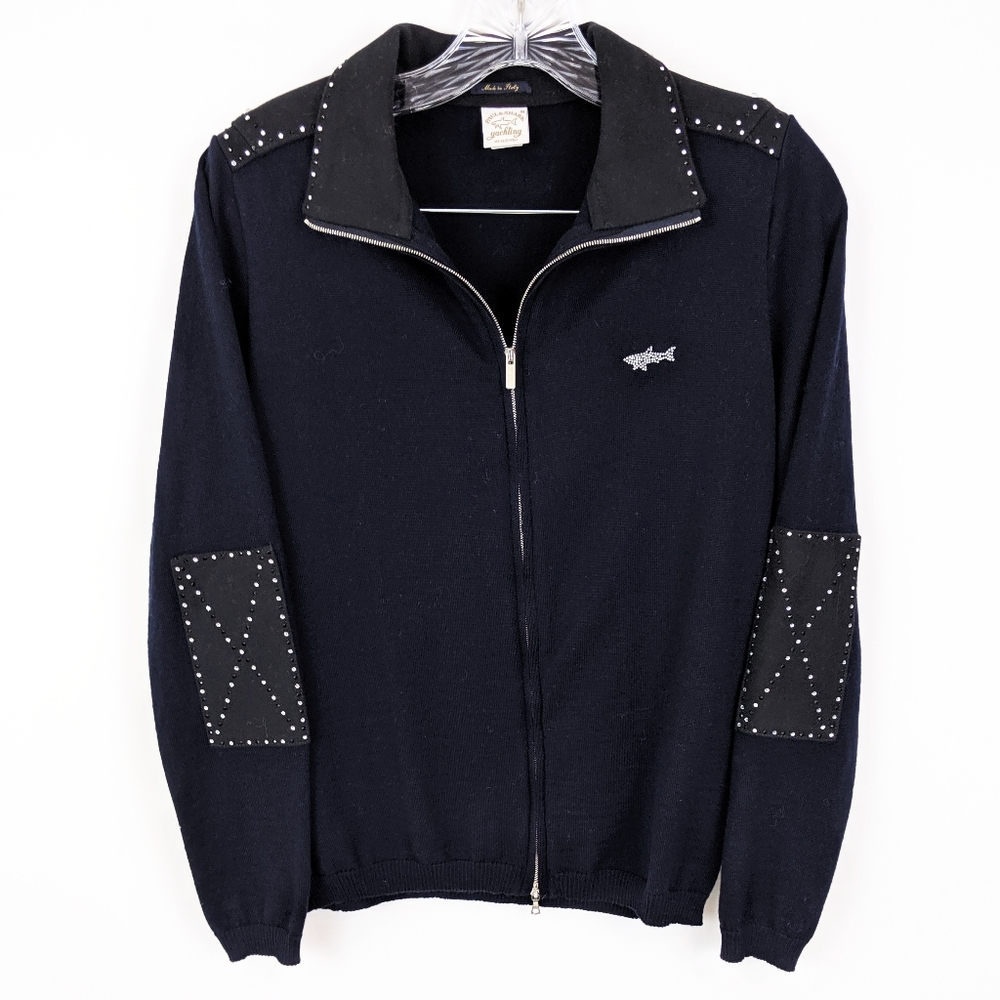 Paul & Shark Yachting Pure New Wool Cardigan M